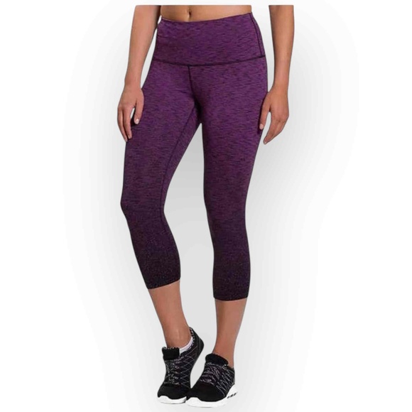 Kirkland Signature Pants - Kirkland Signature Ladies’ Jacquard Active Crop Tight - Purple, XS 401XS